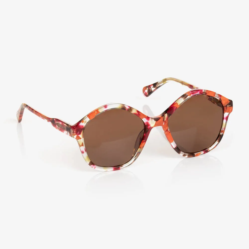 Girls Brown & Pink Sunglasses