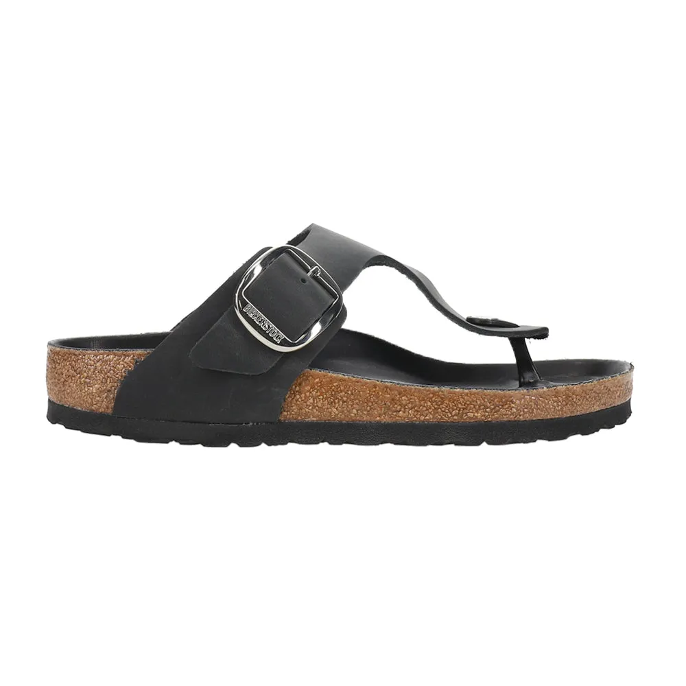 Gizeh Big Buckle T-Strap Footbed Sandals