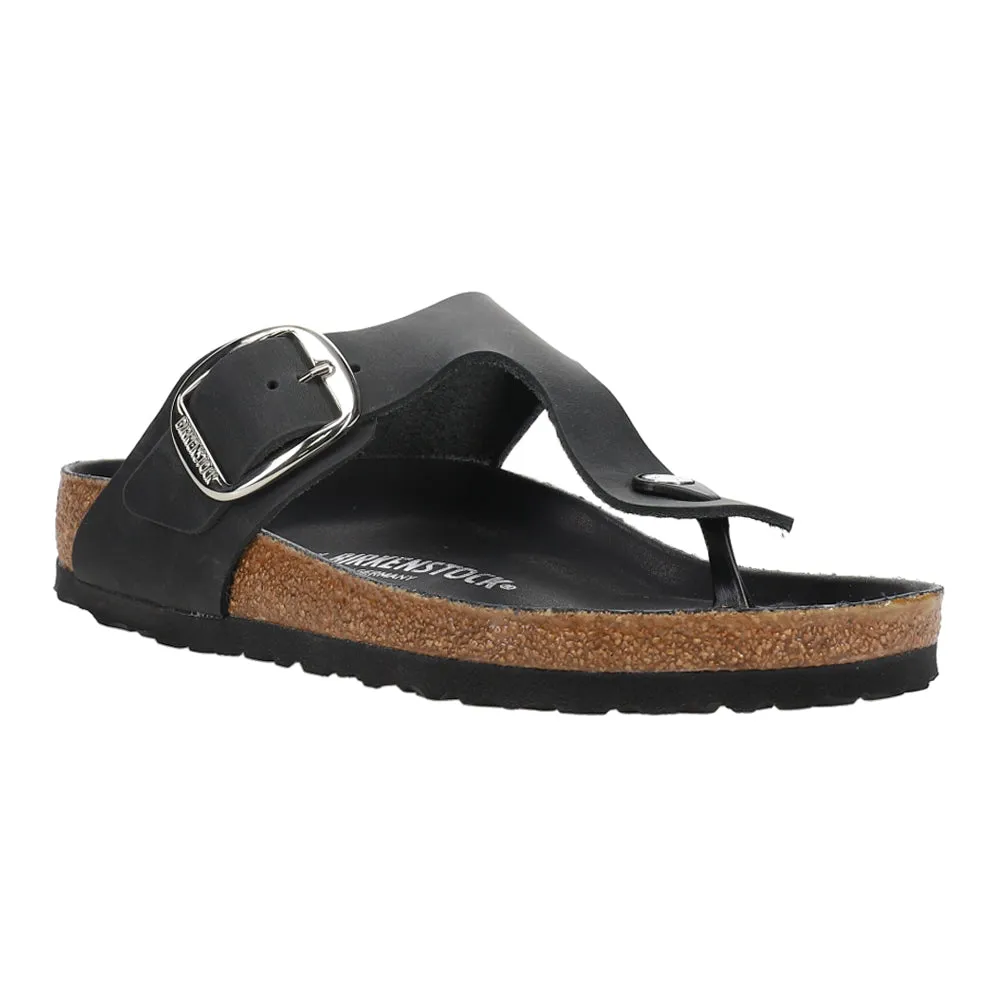 Gizeh Big Buckle T-Strap Footbed Sandals