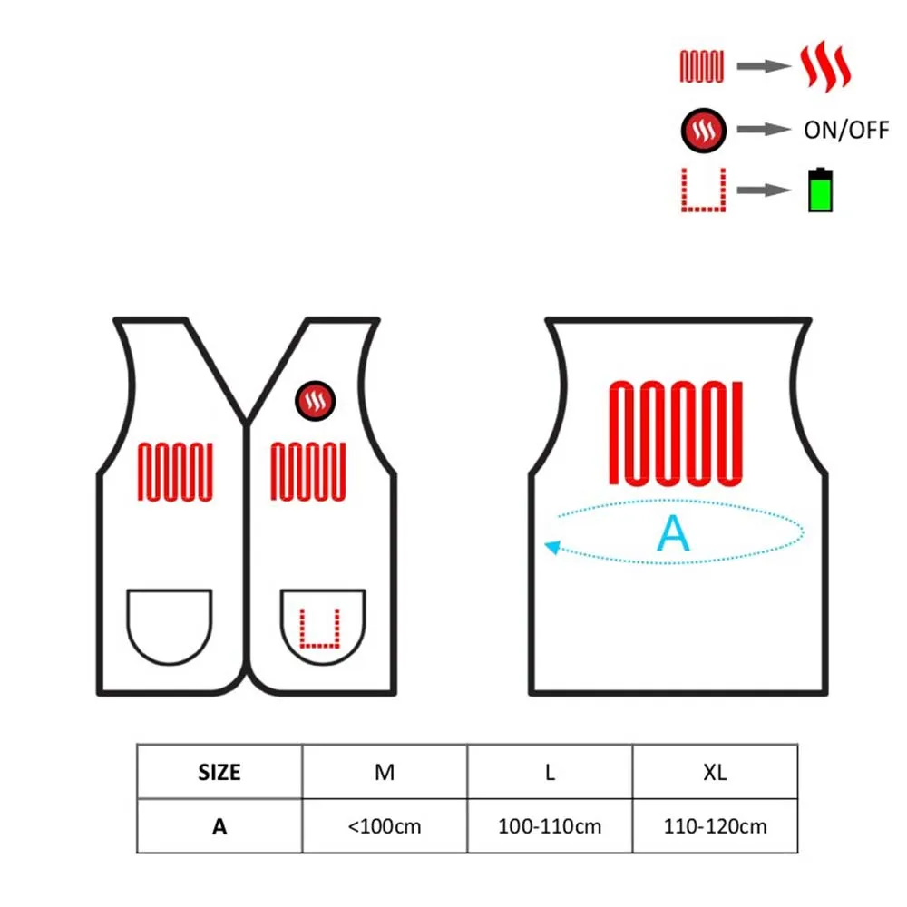 Glovii 7V Battery Heated Fleece Vest