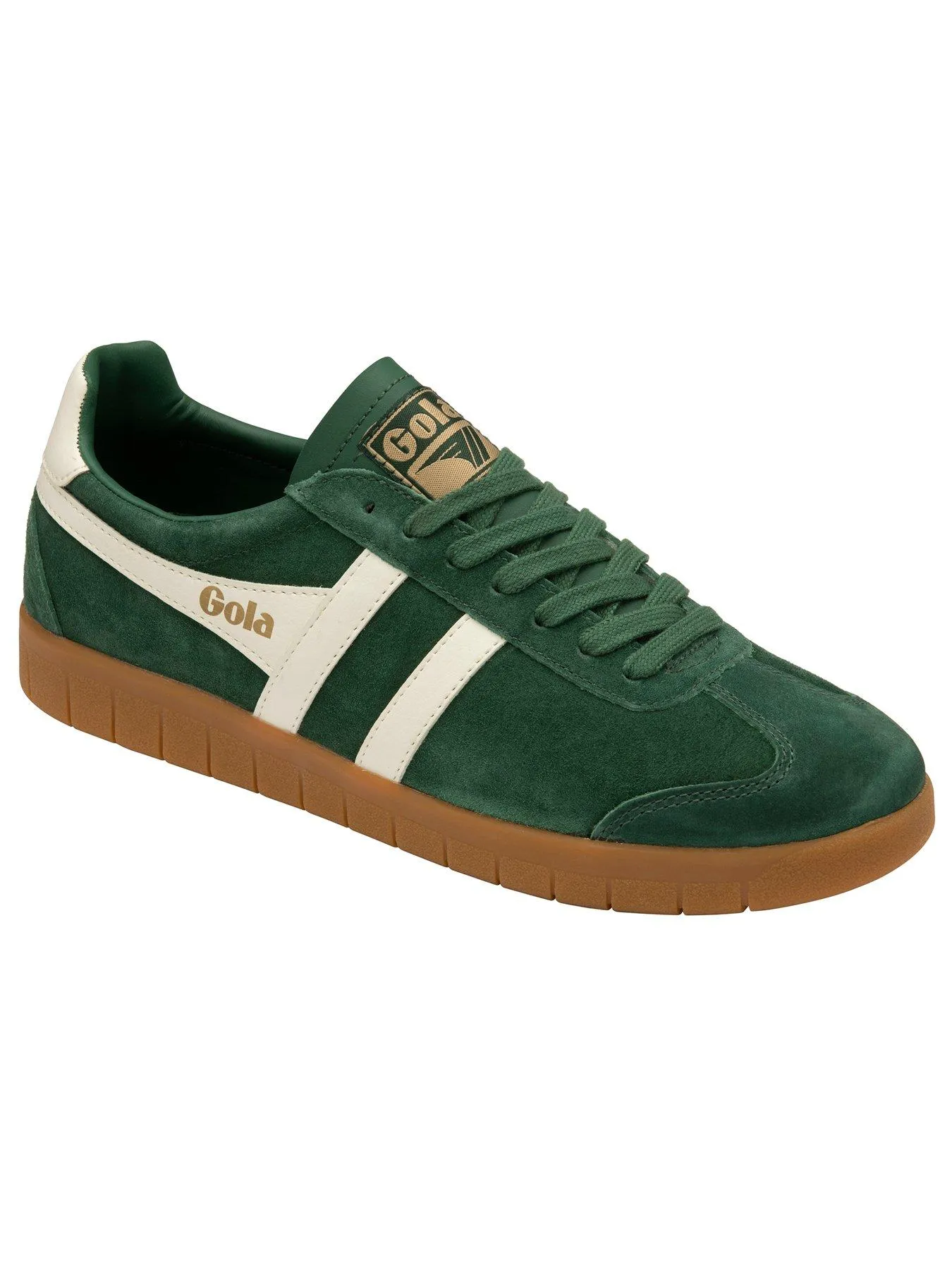 Gola Men's Hurricane Suede Trainers - Green