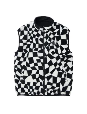 Gramicci Reversible Fleece Vest Black Check