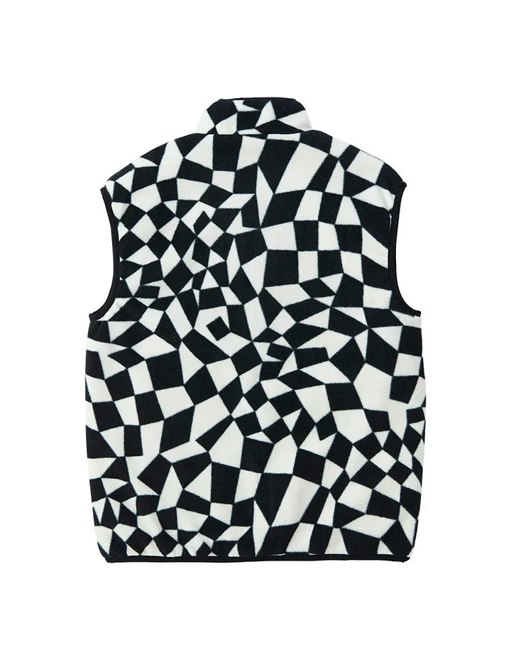 Gramicci Reversible Fleece Vest Black Check