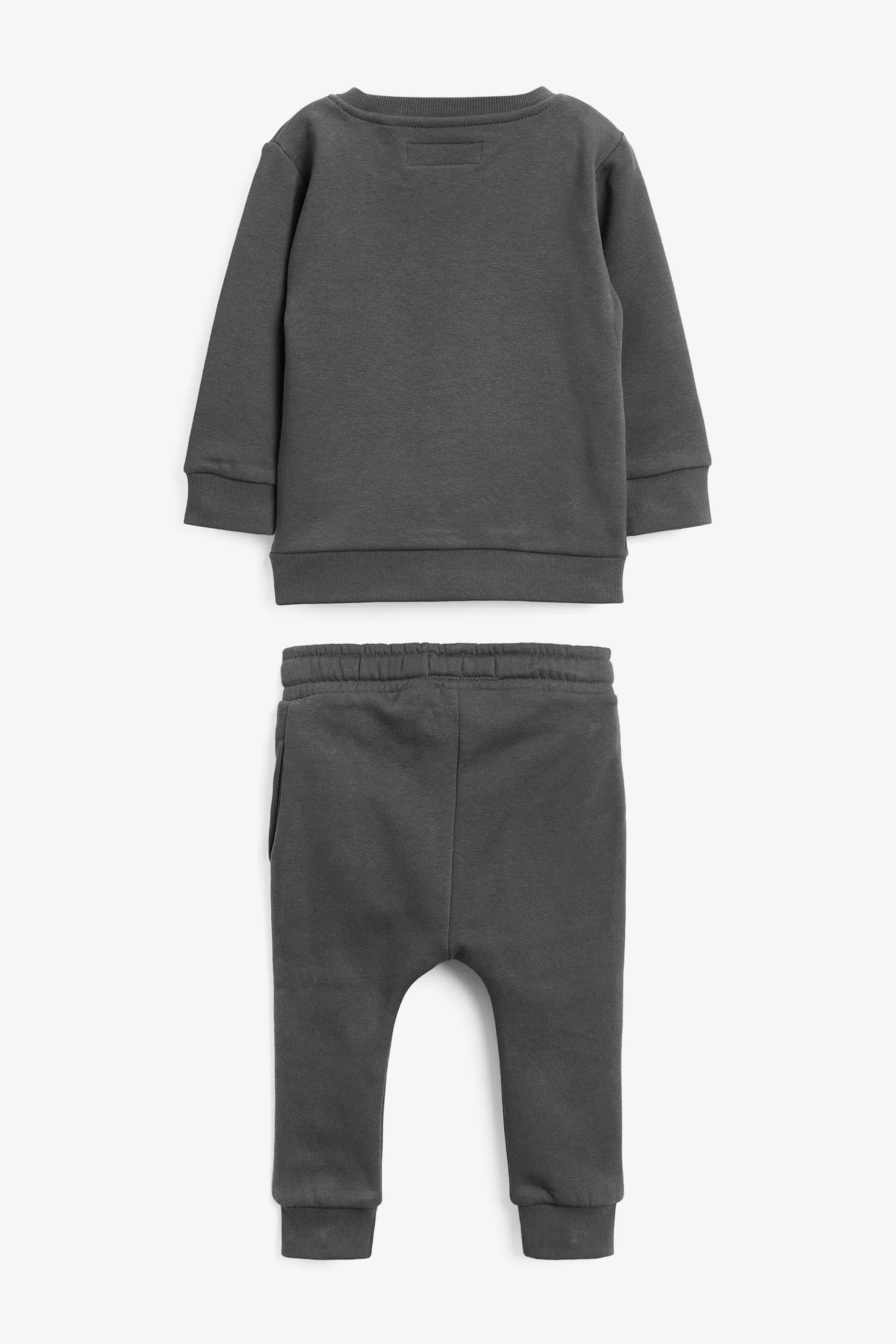 Grey Charcoal Jersey Sweatshirt And Joggers Set (3mths-7yrs)