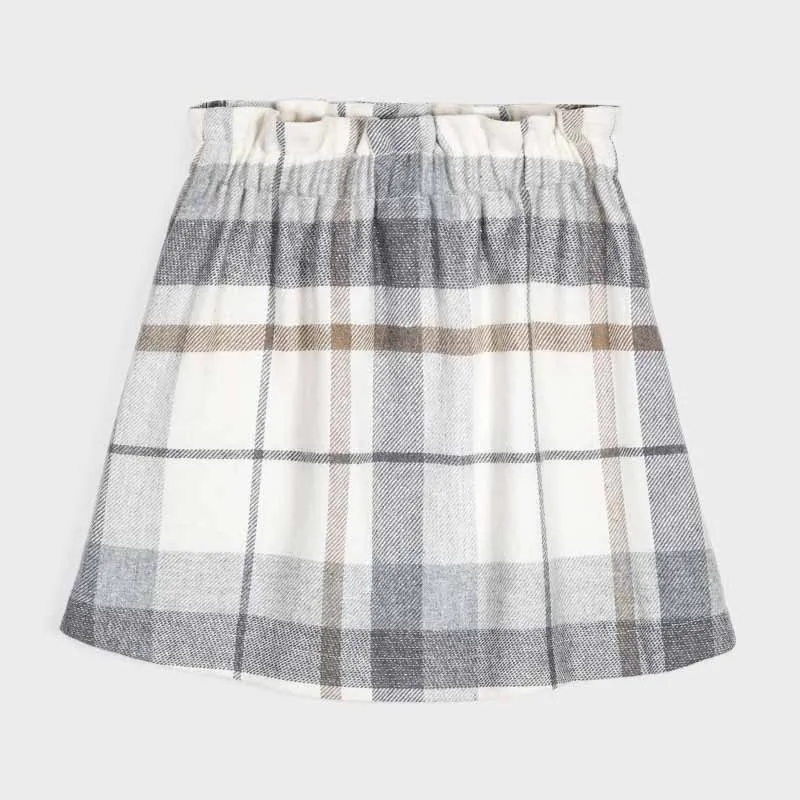 Grey Check Skirt