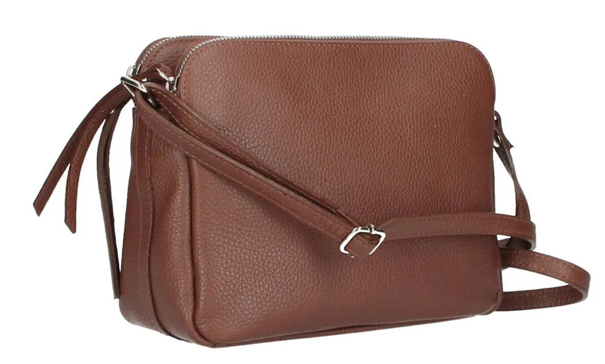 Handbag with shoulder strap woman brown fosca