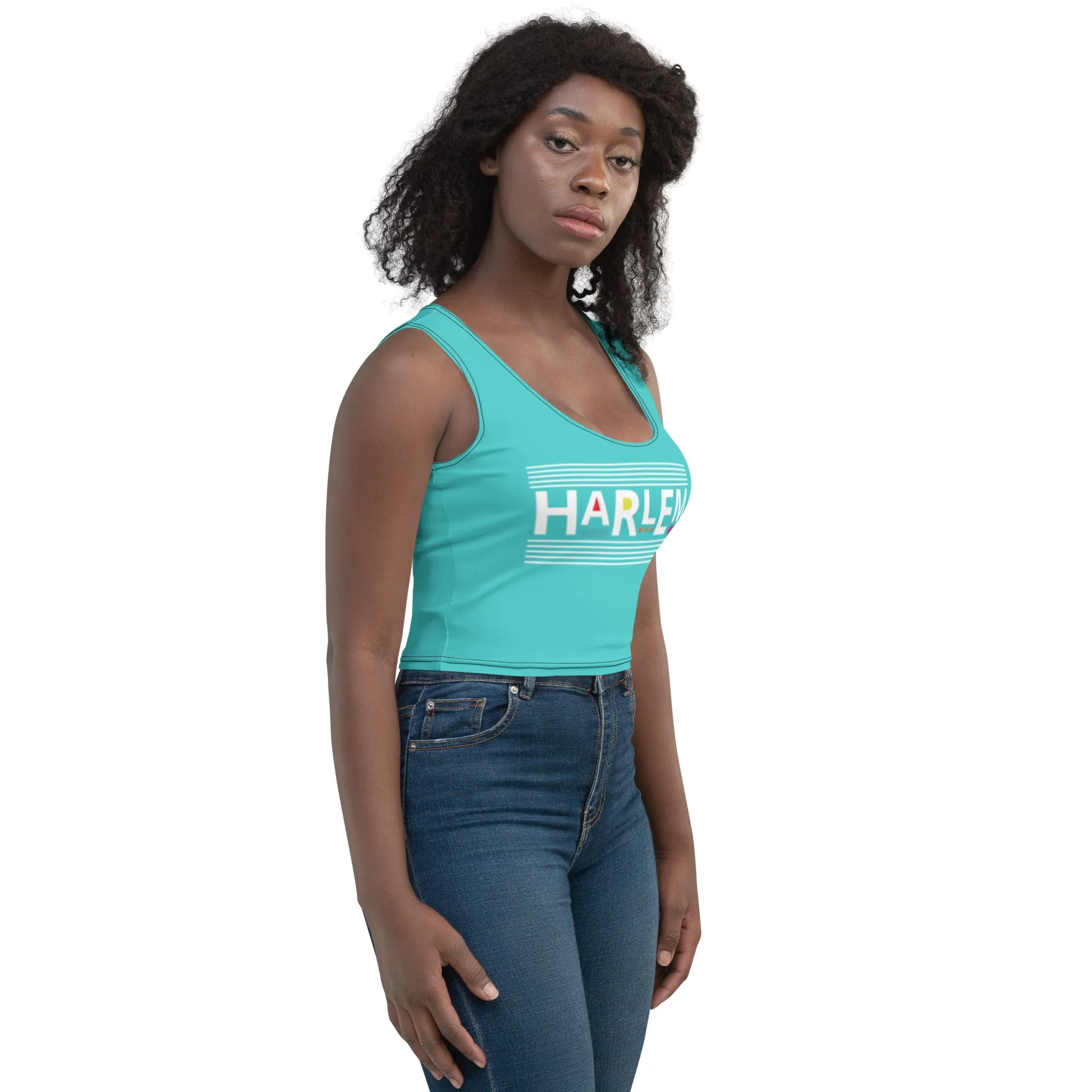 HARLEM --> TURQUIOSE Crop Tank Top