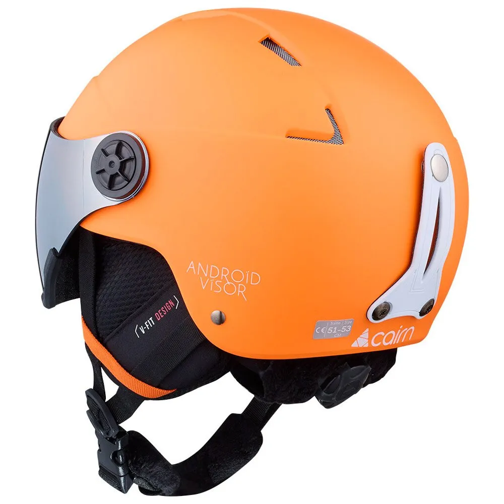 Helmet w/ visor Cairn ---Android Visor Junior Orange