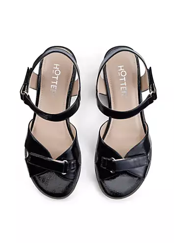 Hotter Syros Black Women’s Sandals | Kaleidoscope