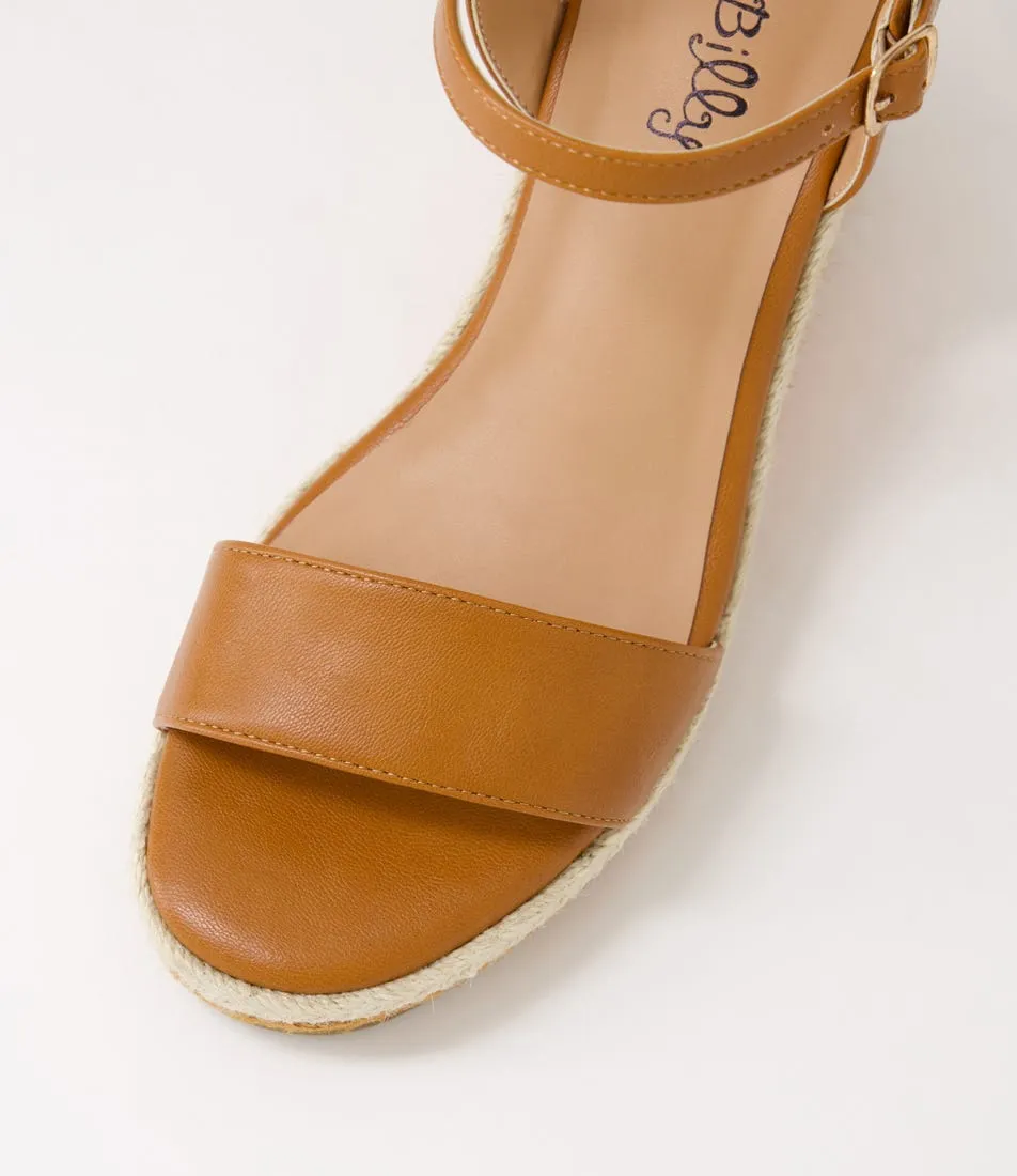 I LOVE BILLY Darline Dark Tan Multi Sandals