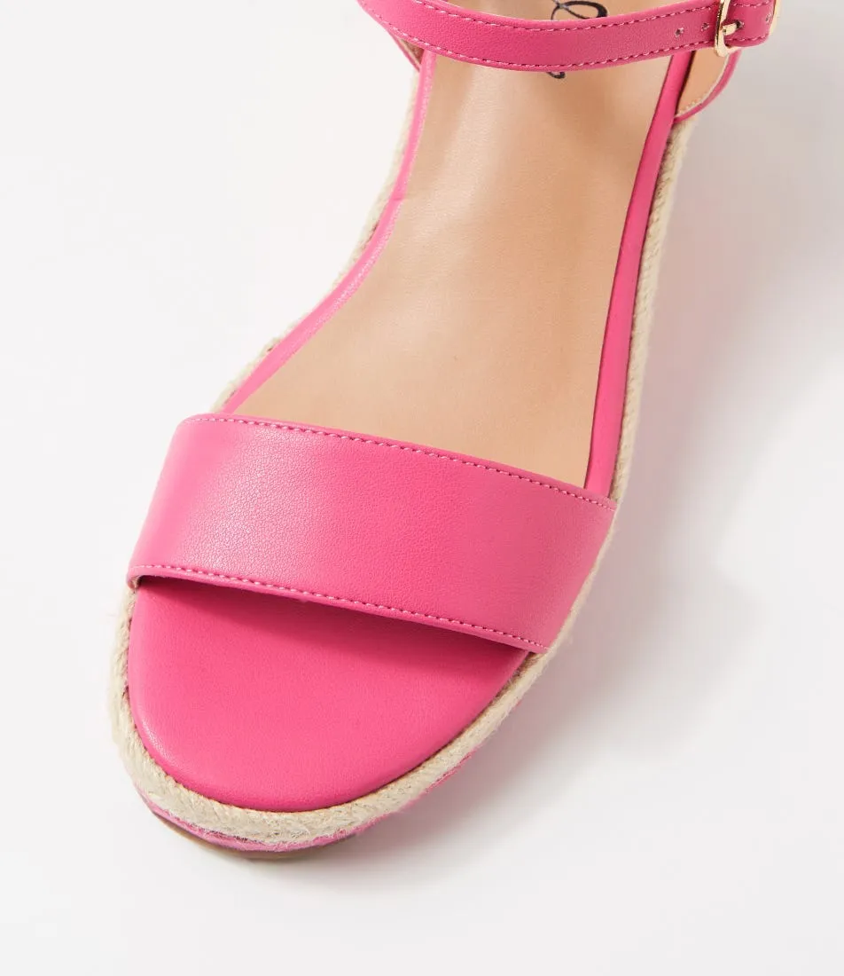 I LOVE BILLY Darline Fuchsia Orange Multi Sandals