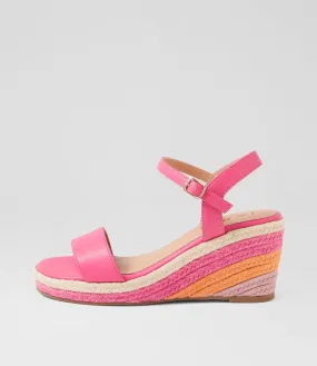 I LOVE BILLY Darline Fuchsia Orange Multi Sandals