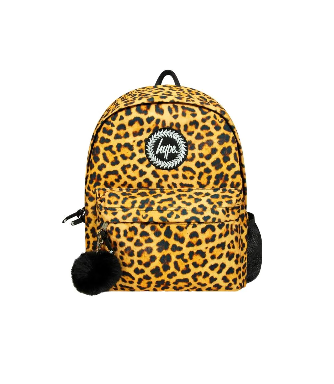 Iconic leopard print backpack one size tan/black/white Hype