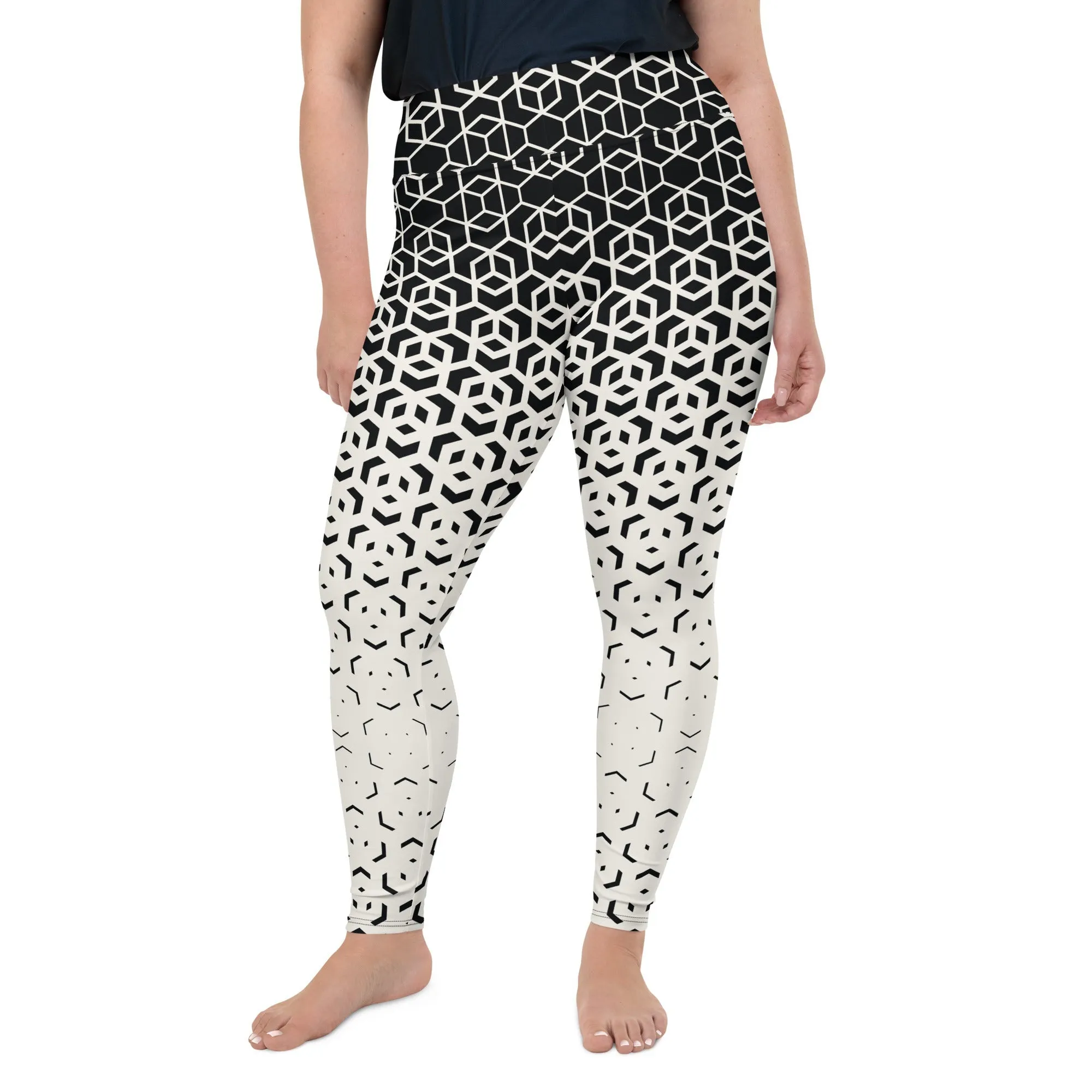 Infinite Geometric Plus Size Leggings