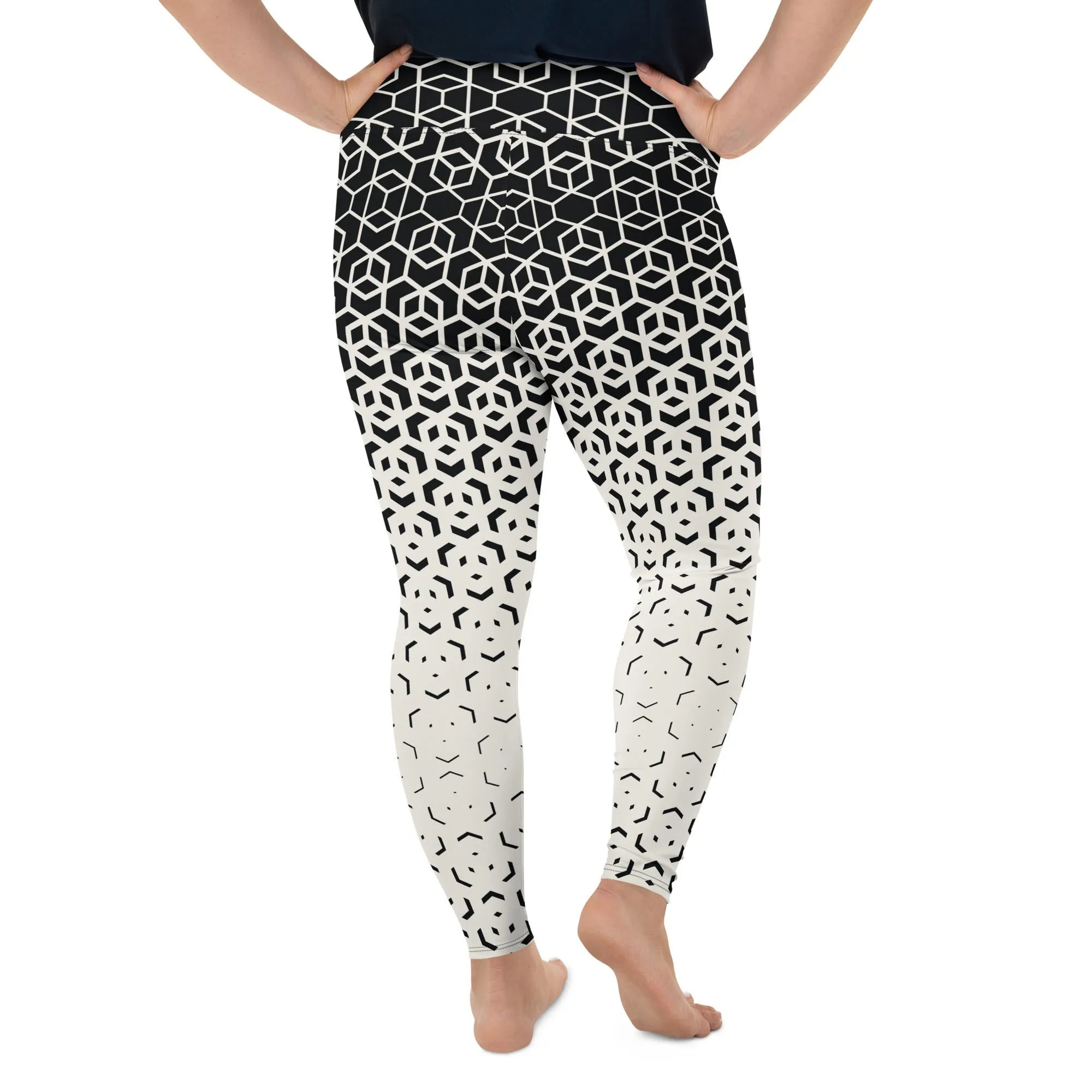 Infinite Geometric Plus Size Leggings