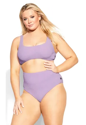 Izzy Hi Waist Bikini Brief - violet