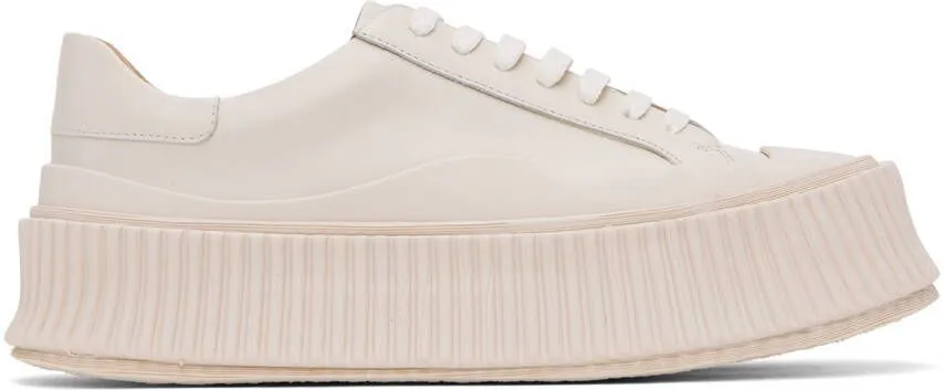 Jil Sander Off-White Vulcanized Sneakers