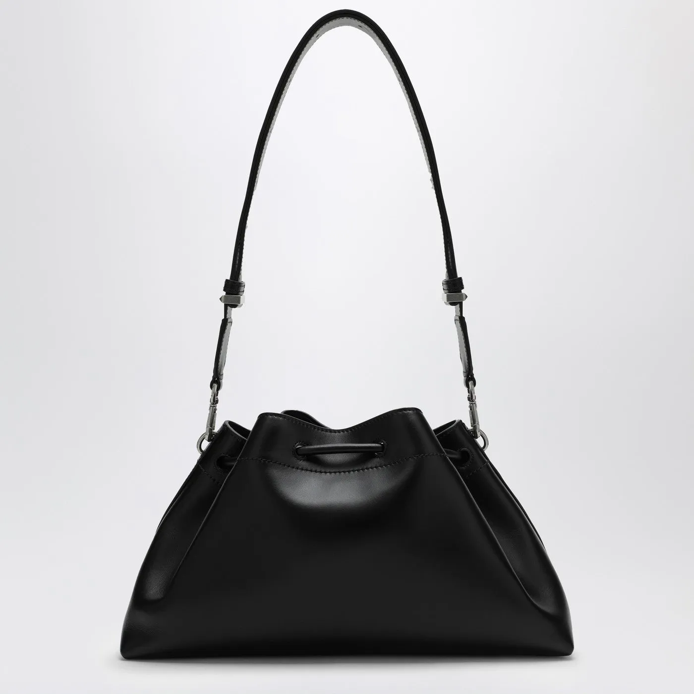 Jimmy Choo    Jimmy Choo Cinch M Black Leather Bucket Bag