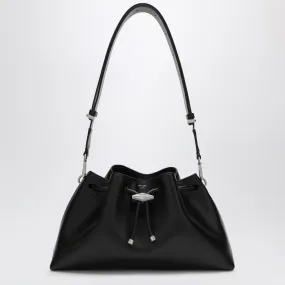 Jimmy Choo    Jimmy Choo Cinch M Black Leather Bucket Bag