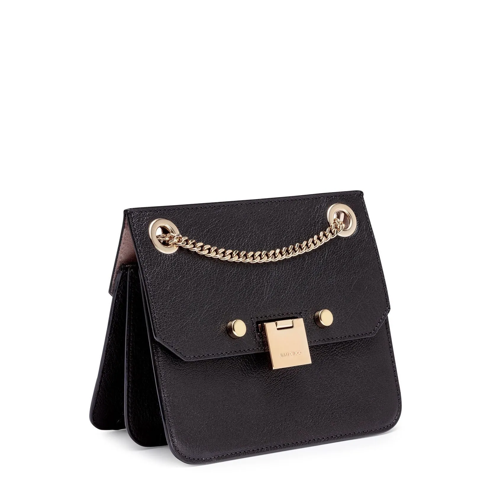 Jimmy Choo Rebel/XB black leather small bag