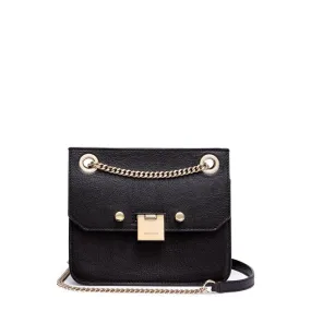 Jimmy Choo Rebel/XB black leather small bag