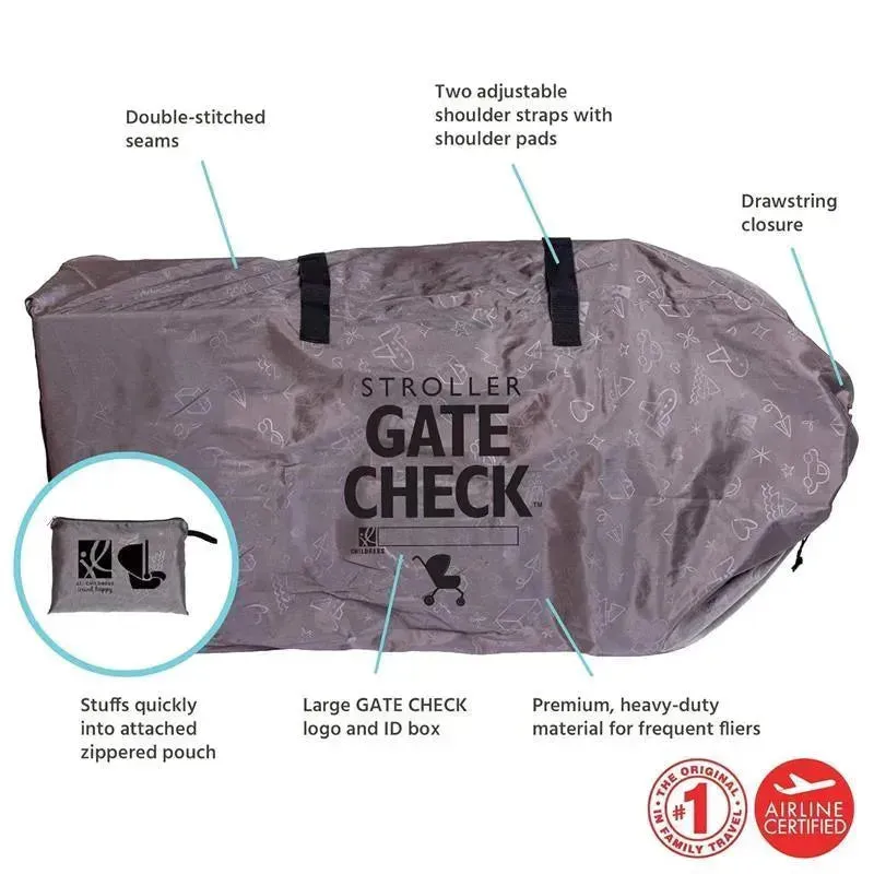 J.L. Childress - DELUXE Gate Check Bag for Strollers, Stroller Bag for Airplane