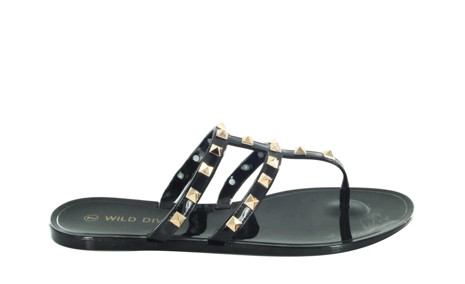 JOANIE-245 DOUBLE-STRAP ANKLE STRAPPY DESIGNER JELLY SANDALS