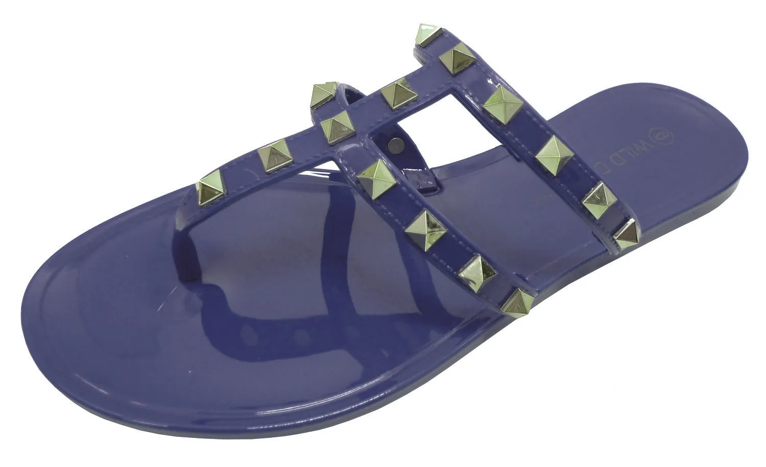 JOANIE-245 DOUBLE-STRAP ANKLE STRAPPY DESIGNER JELLY SANDALS