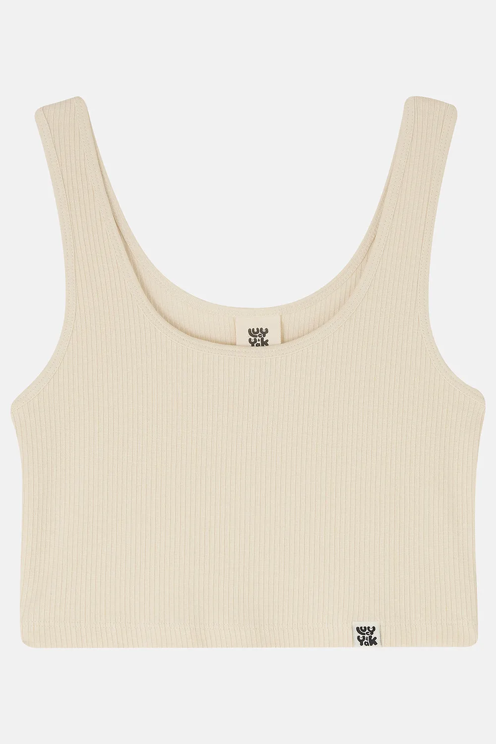 Josy Vest Top: ORGANIC COTTON & LENZING ECOVERO - Ecru