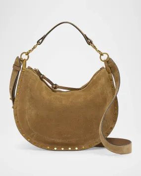 Kanao Studded Suede Shoulder Bag