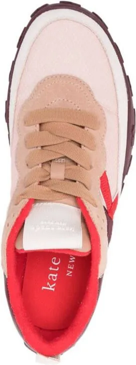 Kate Spade K As In Kate logo-patch sneakers Pink