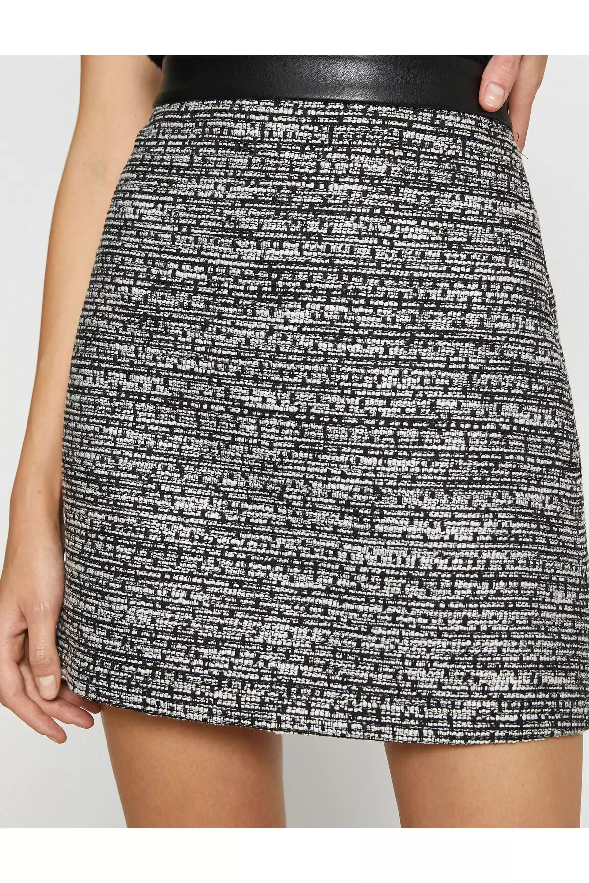 KOTON Mini Tweed Skirt