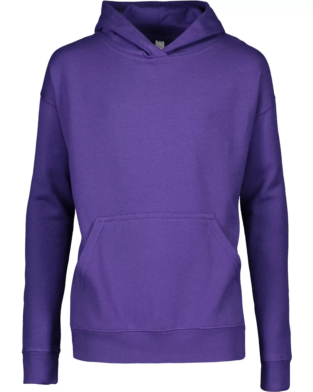 L2296 LA T Youth Fleece Hooded Pullover Sweatshirt with Pouch Pocket SKU: L2296