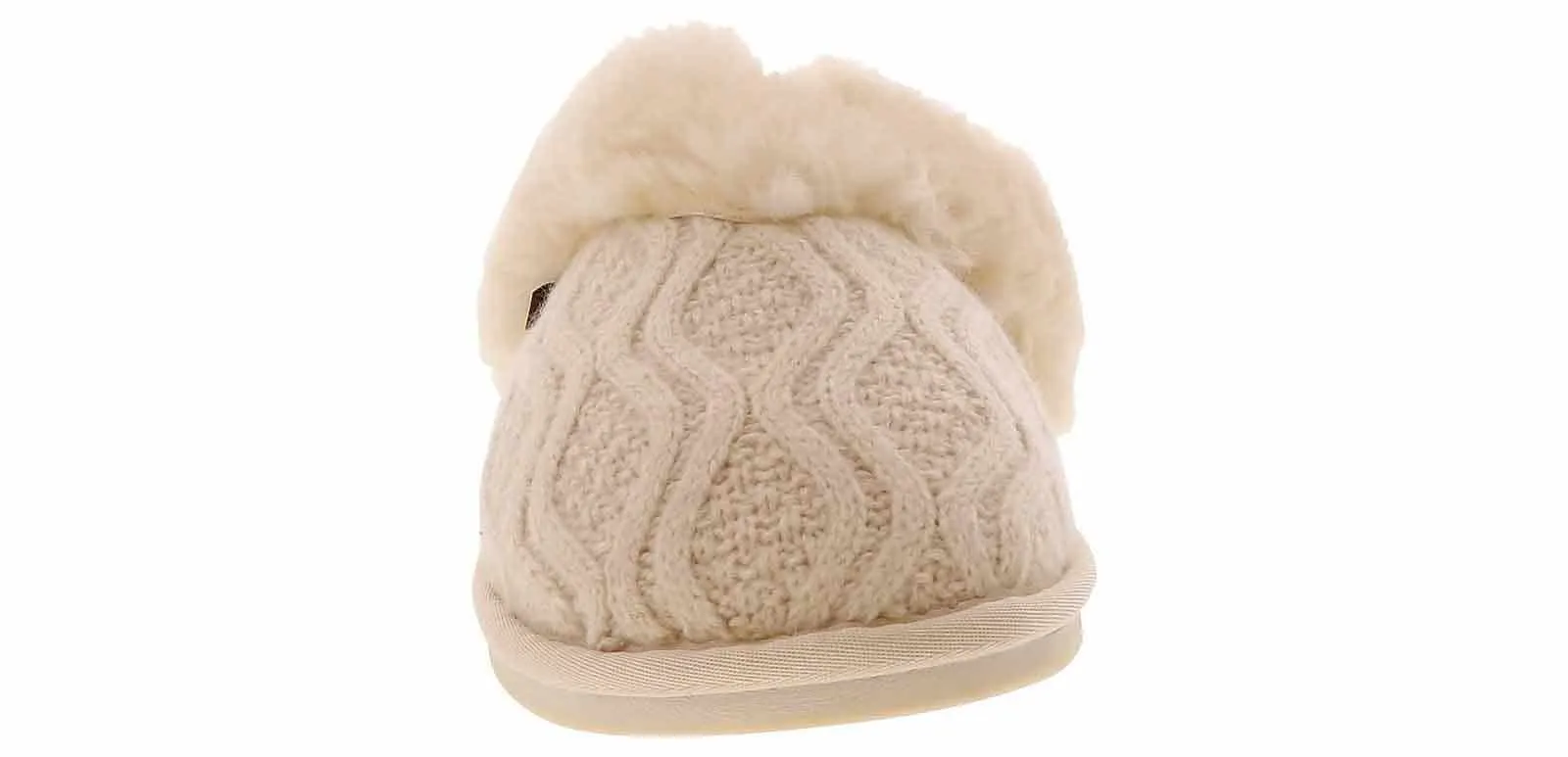 Lamo Caroline Knit Scruff Ivory Women’s Slipper