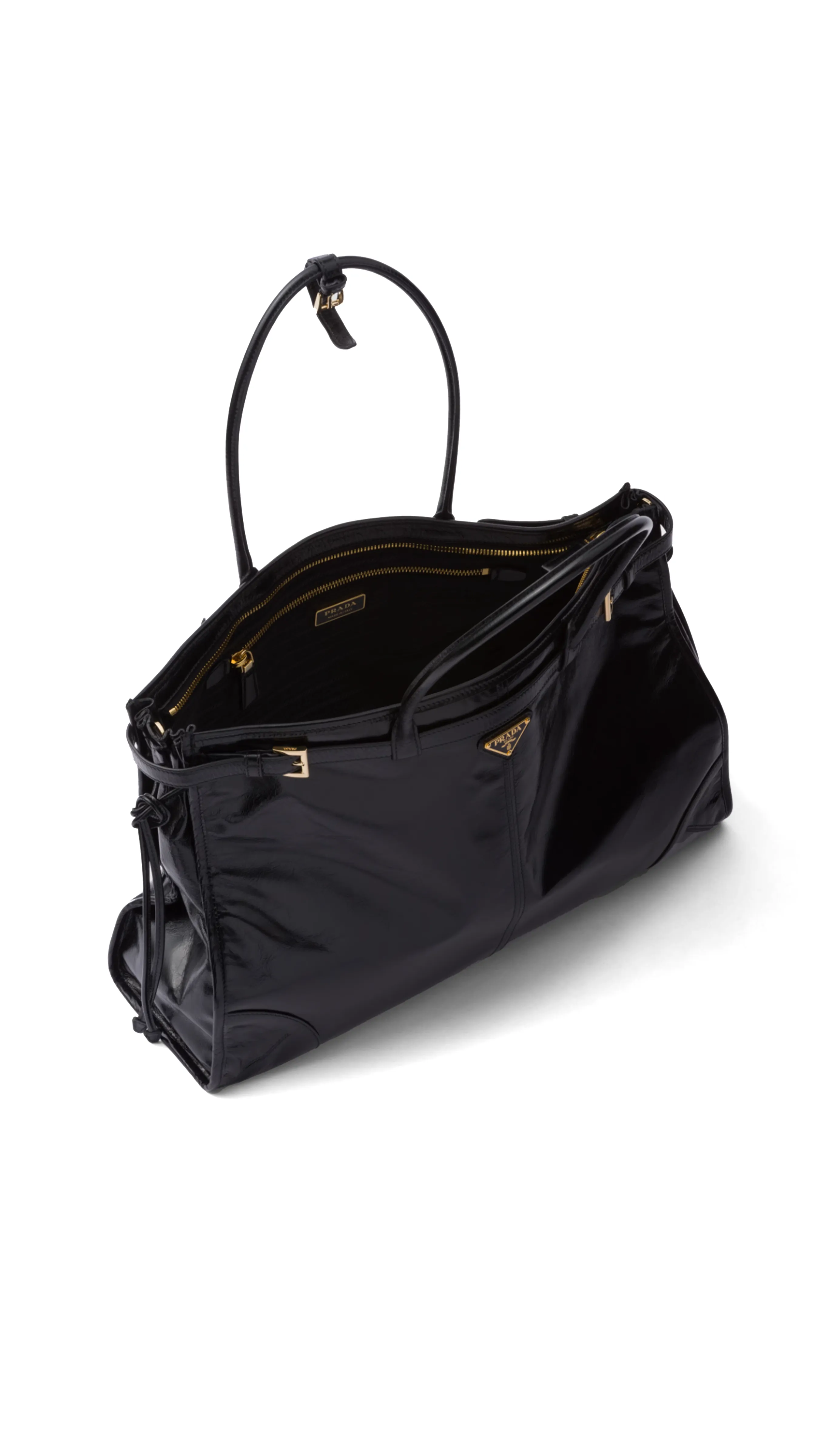 Large Leather Bag - Black