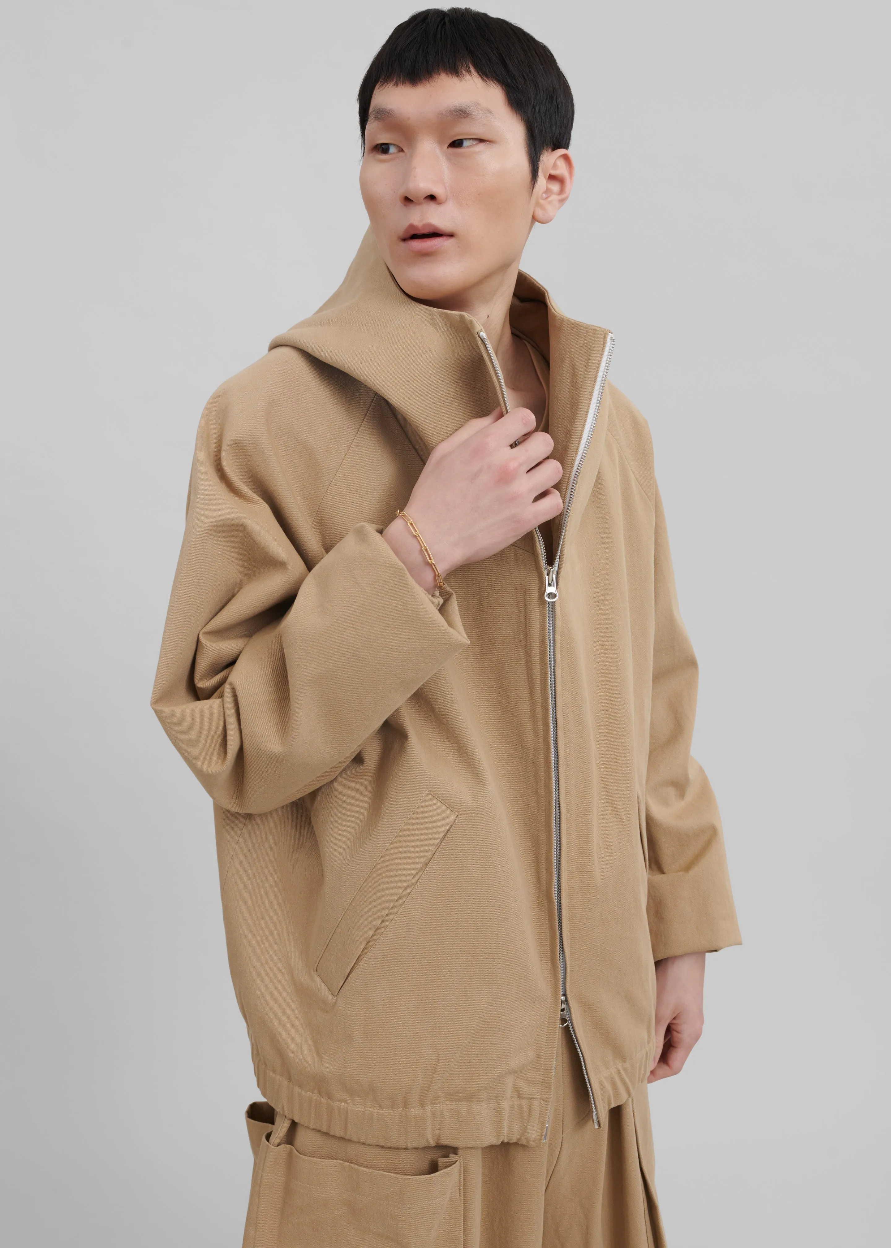 Lauri Hooded Jacket - Beige