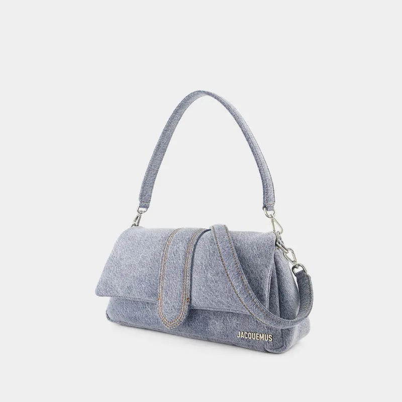 Le Bambimou Denim Bag - Jacquemus - Leather - Blue