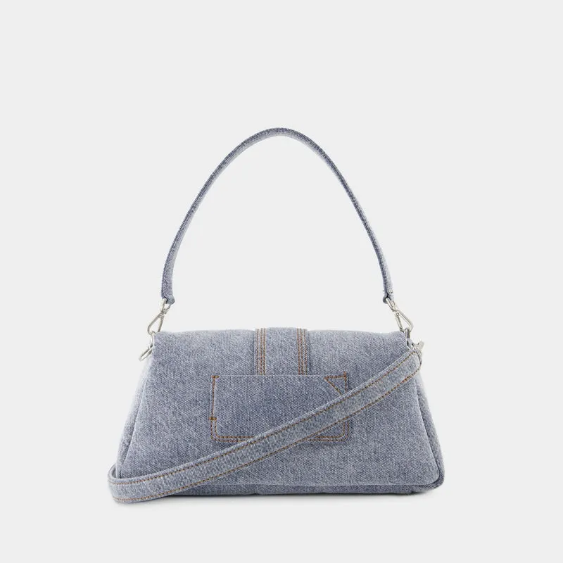 Le Bambimou Denim Bag - Jacquemus - Leather - Blue