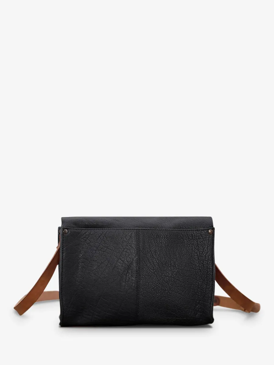 leather woman shoulder bag Black - L'Indispensable Black | PAUL MARIUS