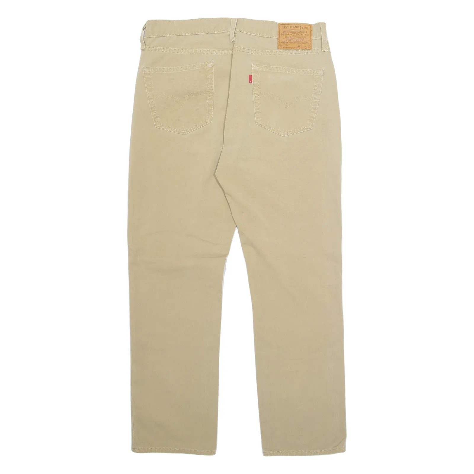 LEVI'S 514 Mens Trousers Beige Regular Straight W34 L30