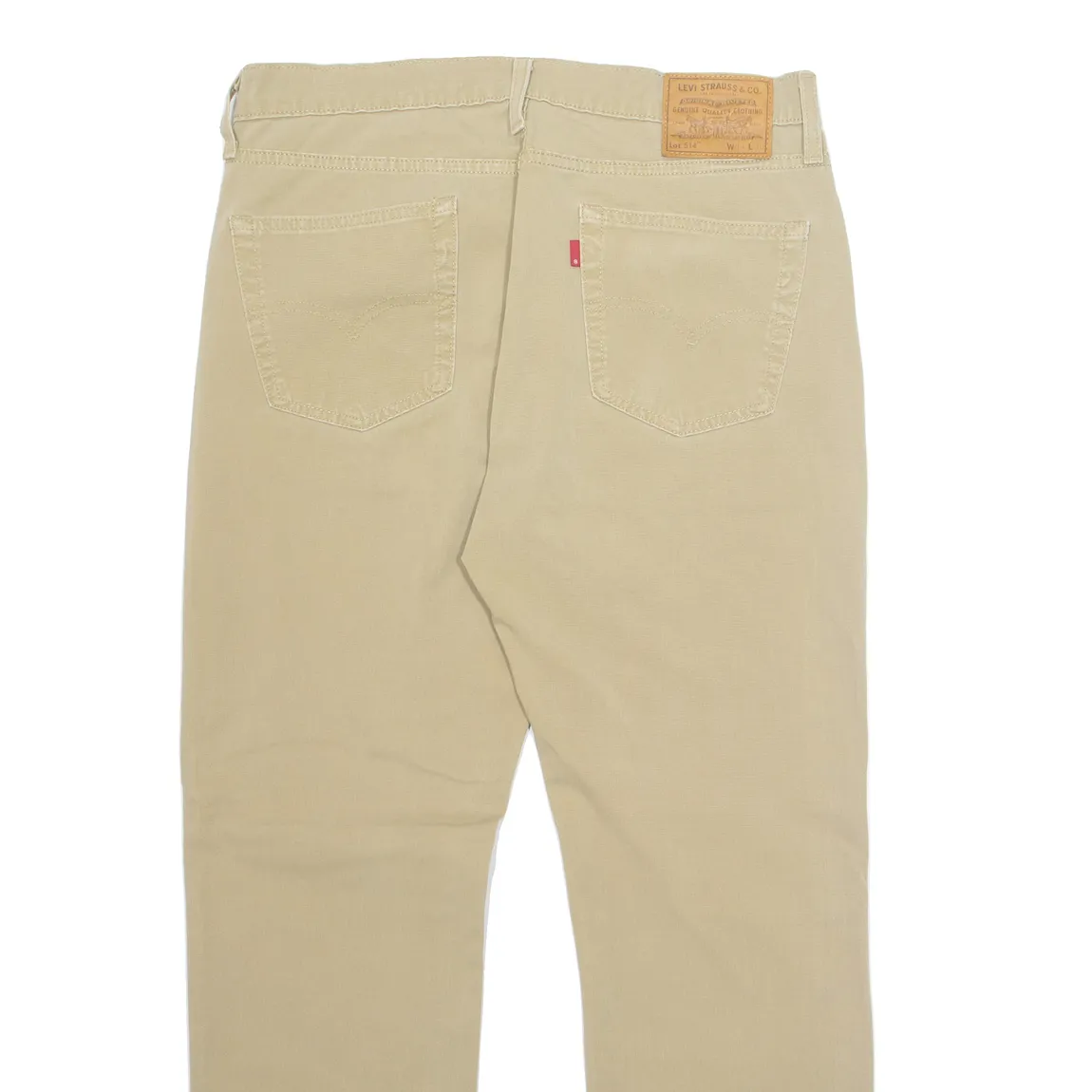 LEVI'S 514 Mens Trousers Beige Regular Straight W34 L30