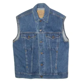 LEVI'S Mens Denim Waistcoat Blue S