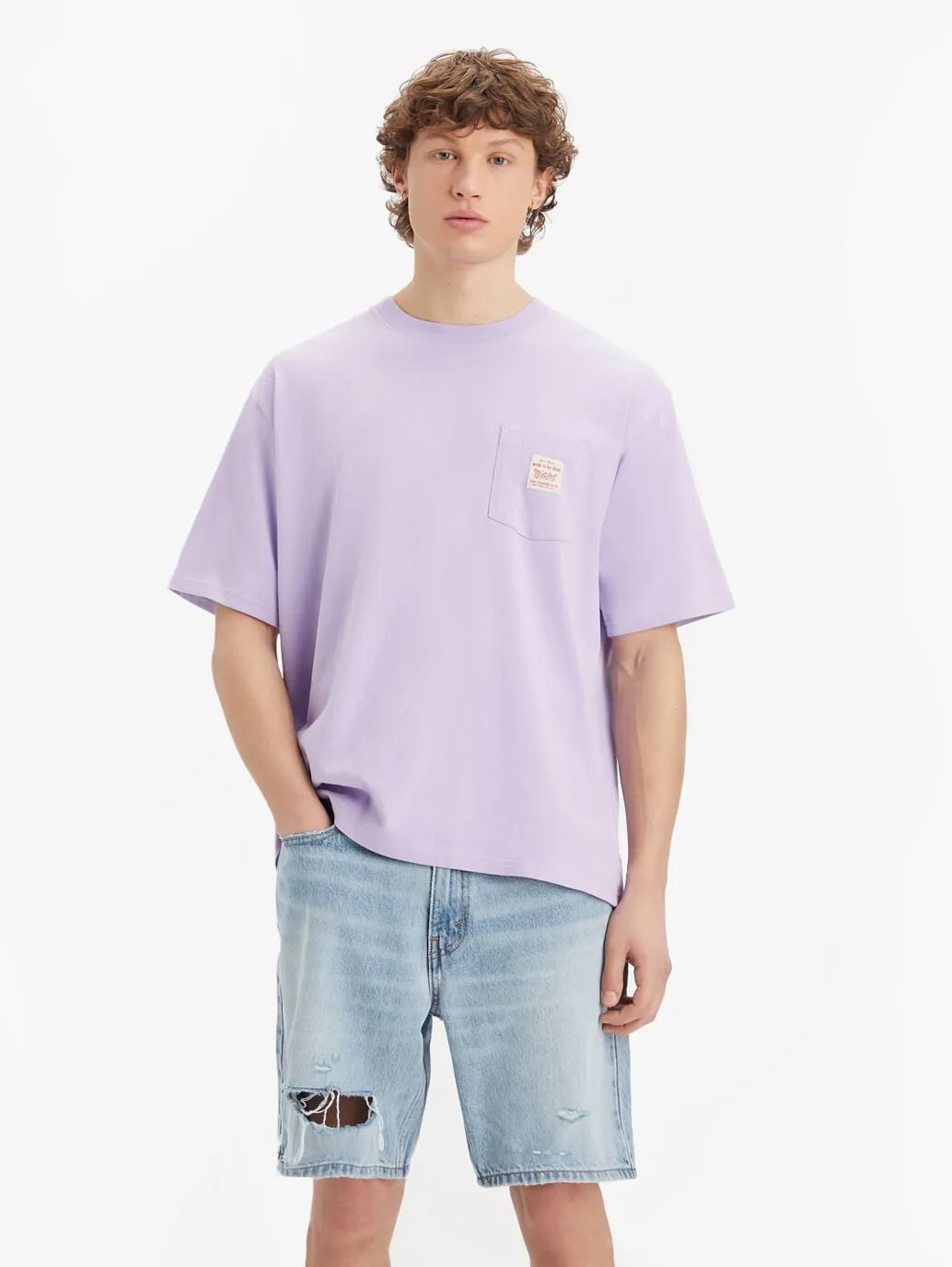 Levi's Workwear T-Shirt Purple Rose