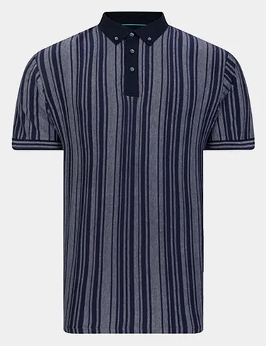 Lizard King Stripe Jacquard Polo