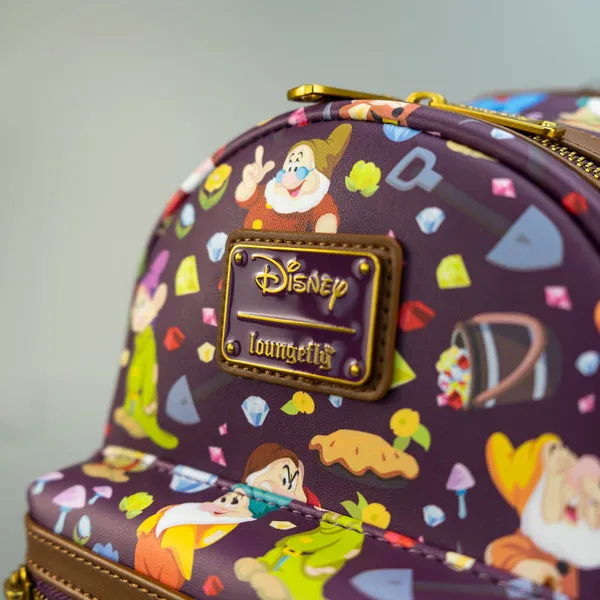 Loungefly x Disney Snow White and the Seven Dwarfs AOP Mini Backpack