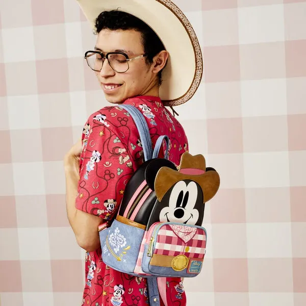 Loungefly x Disney Western Mickey Mouse Cosplay Mini Backpack