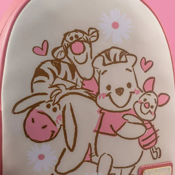 Loungefly x Disney Winnie the Pooh and Pals Sketch Mini Backpack