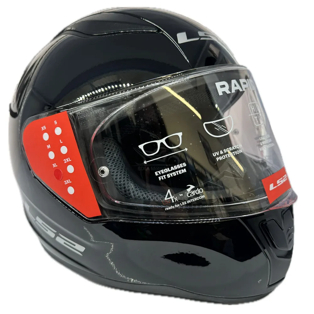 LS2 FF353 Rapid II Plain Helmet - Black