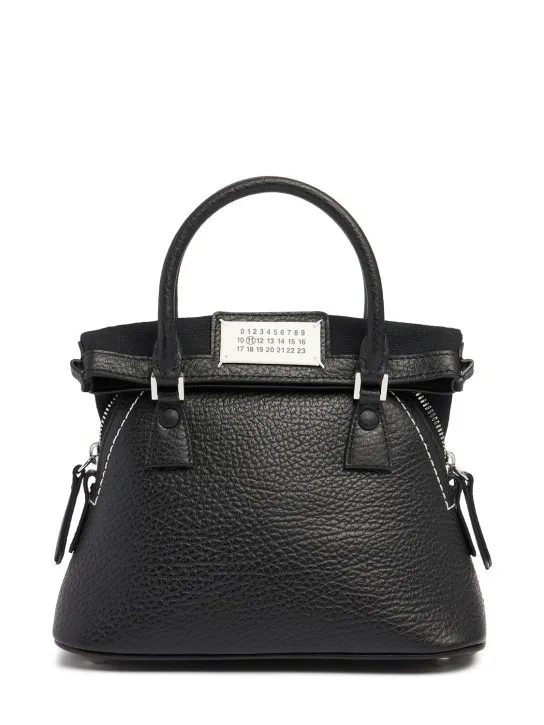 Maison Margiela   5AC Micro grained leather top handle bag 