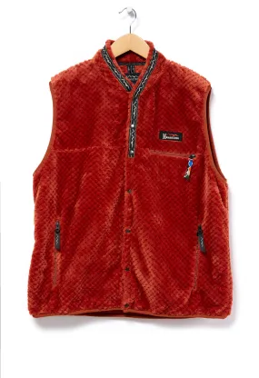 Manastash Men's Thermal Fleece Vest - Rust